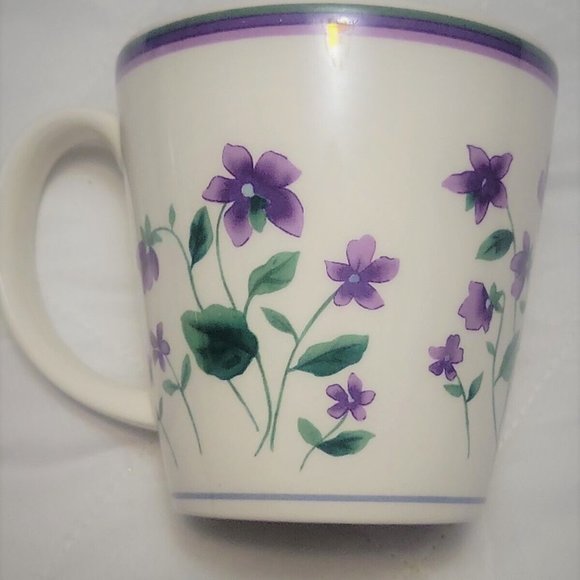 Waverly Garden Room Sweet Violet Coffee Mug - Picture 3 of 5